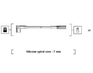 Провода высокого напряж. к-кт для Fiat Cinquecento 1991-1998 новый