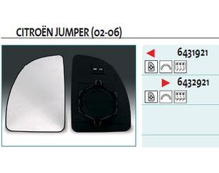 Стекло зеркала электрического левого для Citroen Jumper 244 2002-2006 новый