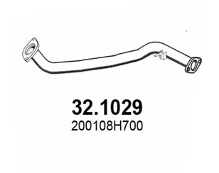 Приемная труба глушителя для Nissan X-Trail (T30) 2001-2006 новый