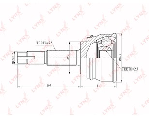 ШРУС наружный передний для Nissan Sunny B12/N13 1986-1990 новый