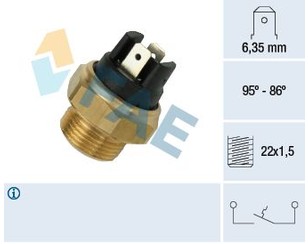 Датчик вкл.вентилятора 2х конт для Ford Sierra 1983-1987 новый