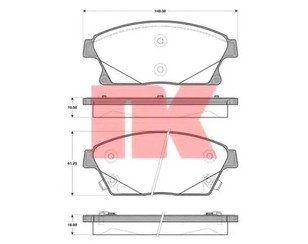 Колодки тормозные передние к-кт для Opel Astra J 2010-2017 новый