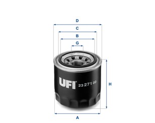 Фильтр масляный для Hyundai Santa Fe (TM) 2018> новый