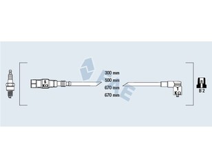 Провода высокого напряж. к-кт для Audi A4 [B6] 2000-2004 новый