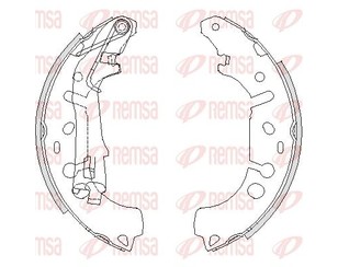 Колодки барабанные к-кт для Opel Corsa D 2006-2015 новый