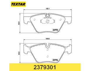 Колодки тормозные передние к-кт для BMW Z4 E89 2009-2016 новый