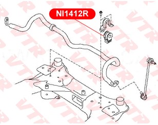 Втулка (сайлентблок) переднего стабилизатора для Nissan Juke (F15) 2011-2019 новый