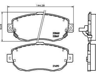 Колодки тормозные передние к-кт для Lexus GS 300/400/430 1998-2004 новый