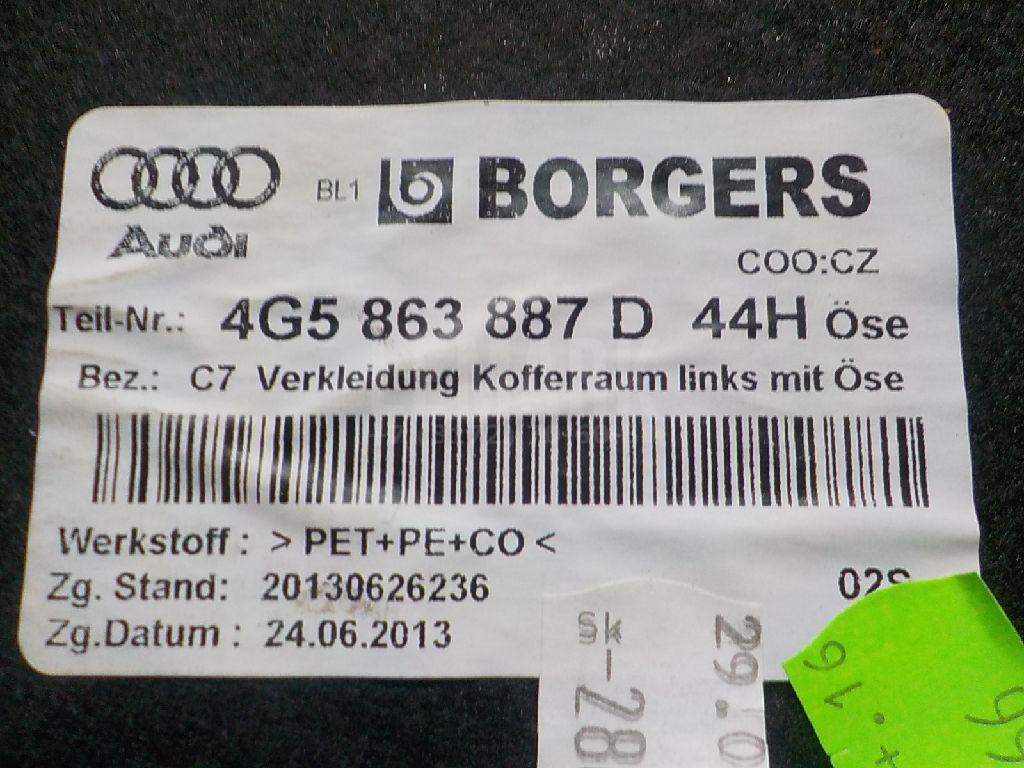 Обшивка багажника для  Audi R8 2007-2015