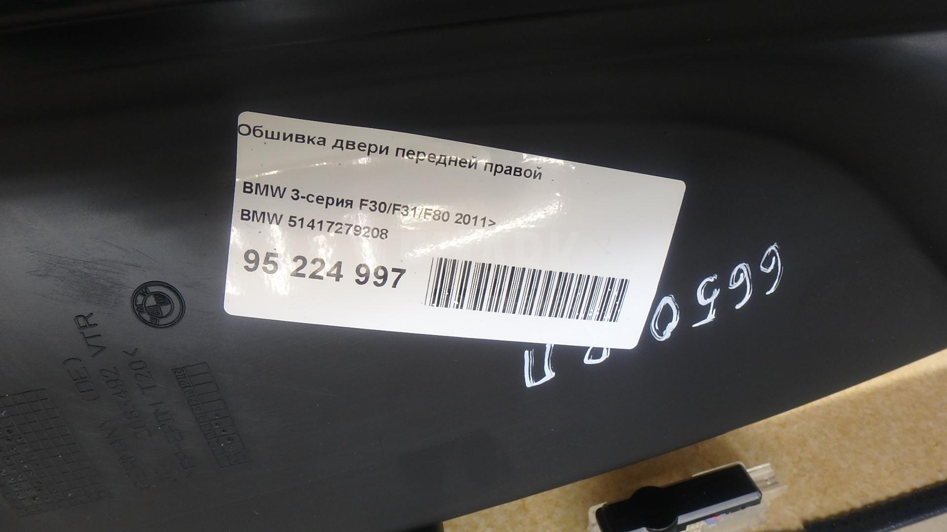 Обшивка двери передней правой