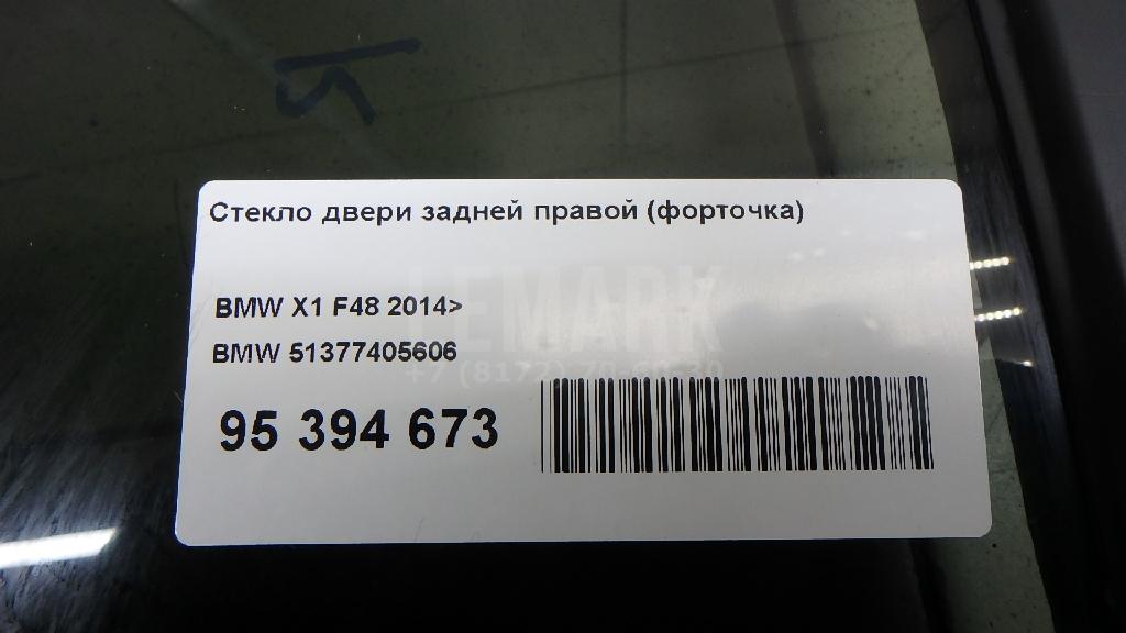 Стекло двери задней правой (форточка)