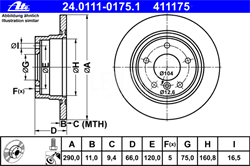 Диск тормозной передний вентилируемый 40206JG00A Nissan