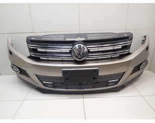 Бампер передний для VW Tiguan 2011-2016 б/у состояние отличное
