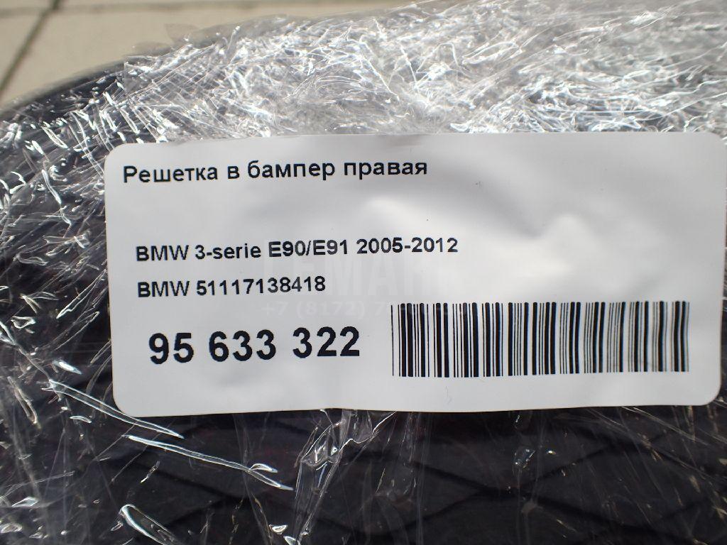 Решетка в бампер правая для  Audi A6 [C5] 1997-2004