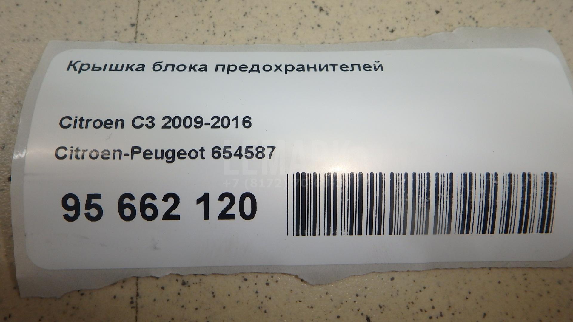 Крышка блока предохранителей