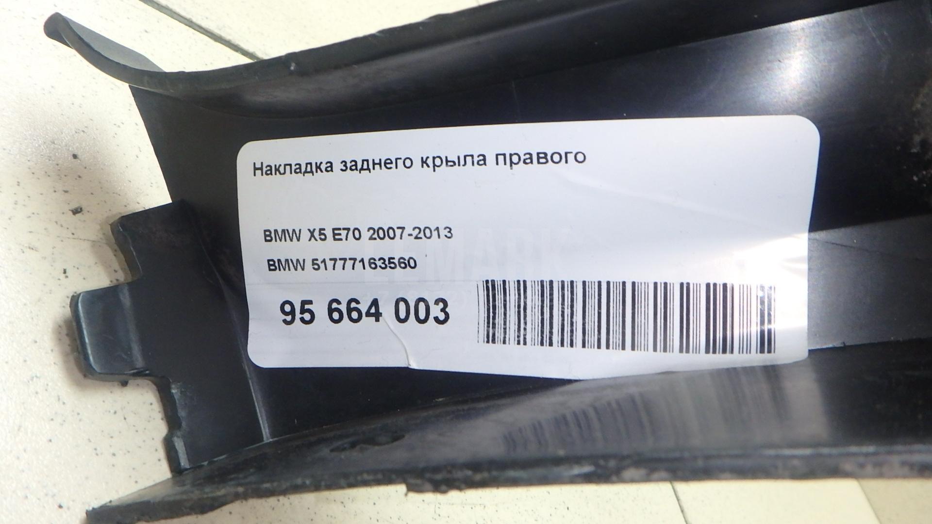 Накладка заднего крыла правого