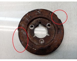 Шкив коленвала для Peugeot 207 2006-2013 б/у состояние удовлетворительное