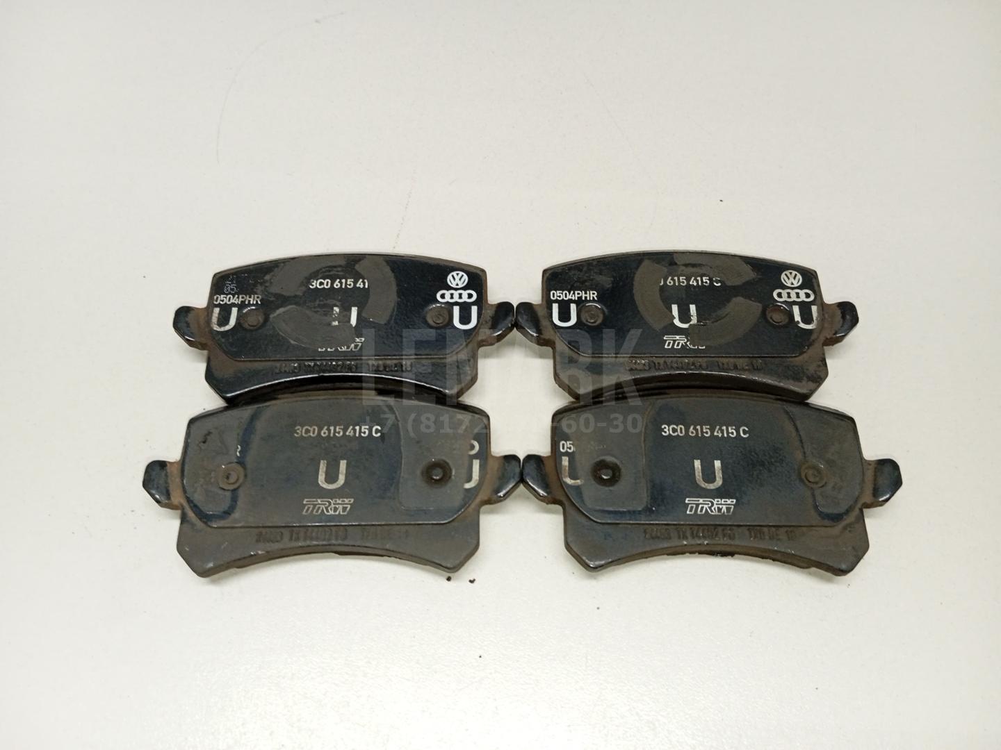 Колодки тормозные задние дисковые к-кт 3AA698451 VAG