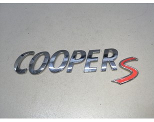 Эмблема на крышку багажника для Mini Coupe R58 2011-2015 с разбора состояние отличное