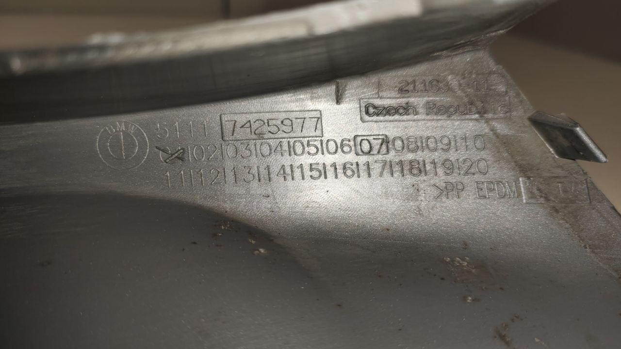 Накладка переднего бампера для  BMW 5-serie E60/E61 2003-2009
