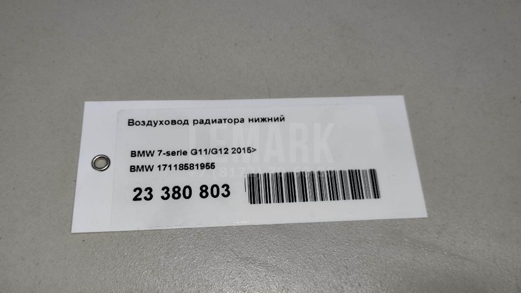 Воздуховод радиатора нижний для  Aurus Senat 2021