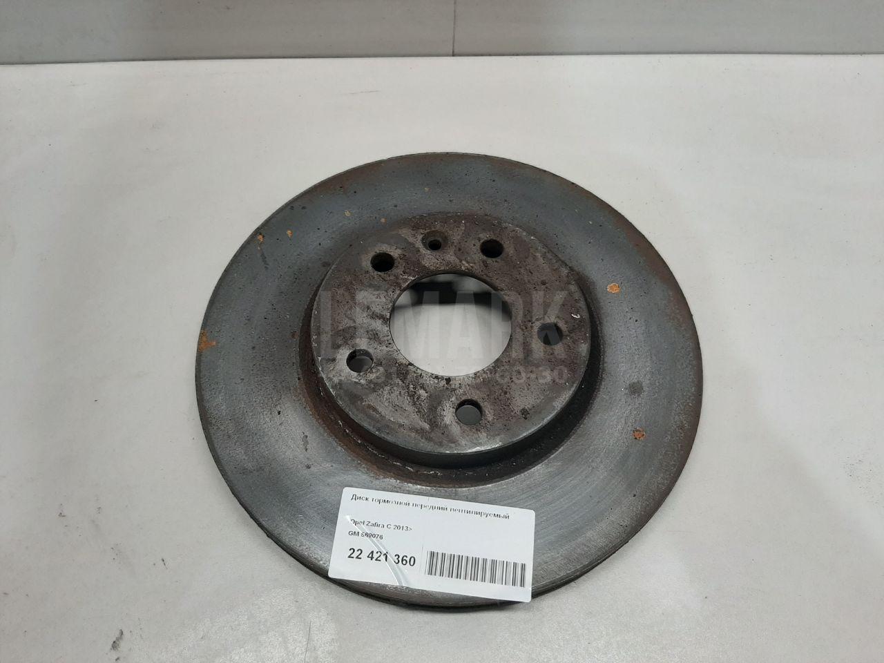 Диск тормозной передний вентилируемый 569076 GM