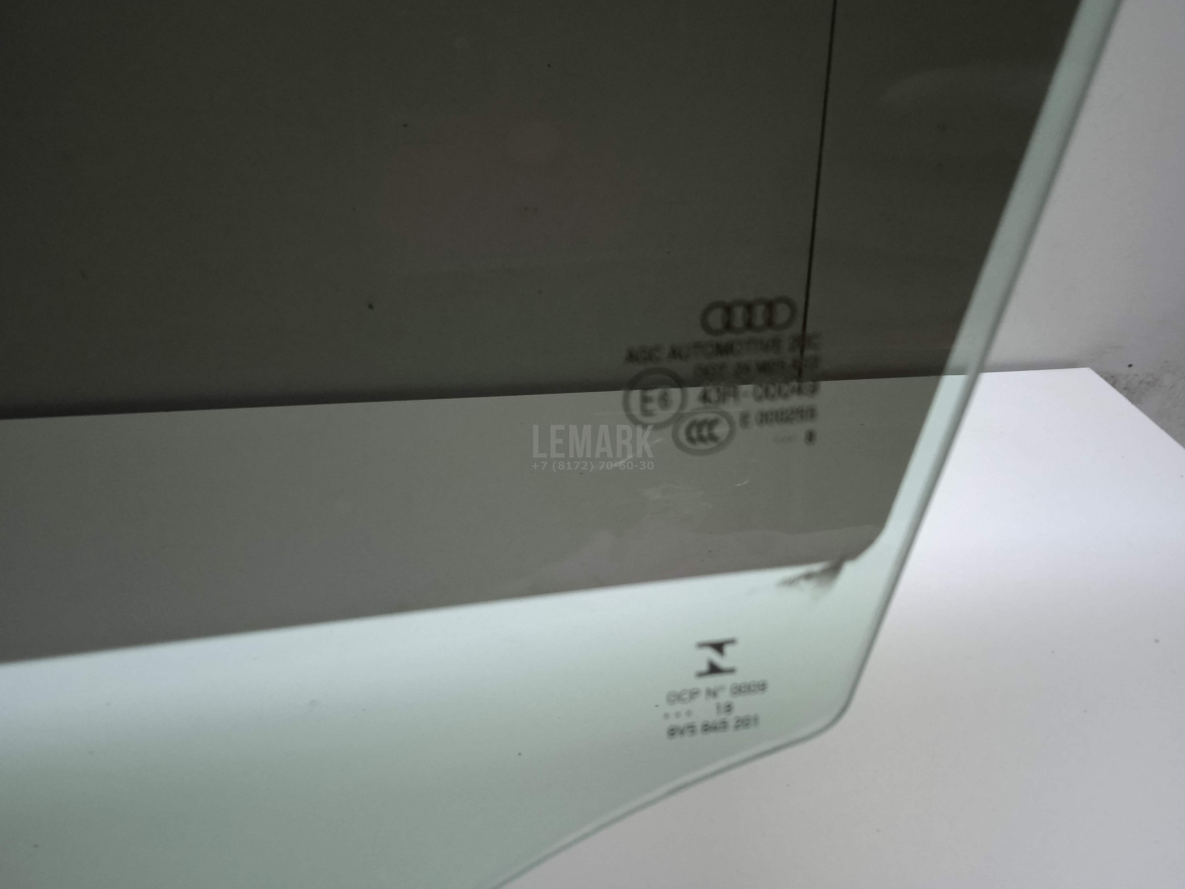 Стекло двери передней левой для  Fiat 500 2008
