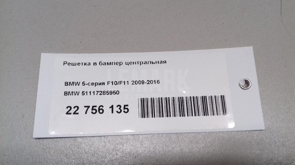 Решетка в бампер центральная