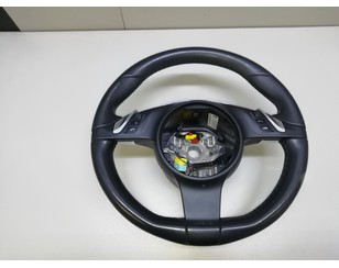 Рулевое колесо для AIR BAG (без AIR BAG) для Porsche Panamera 2010-2016 с разбора состояние удовлетворительное