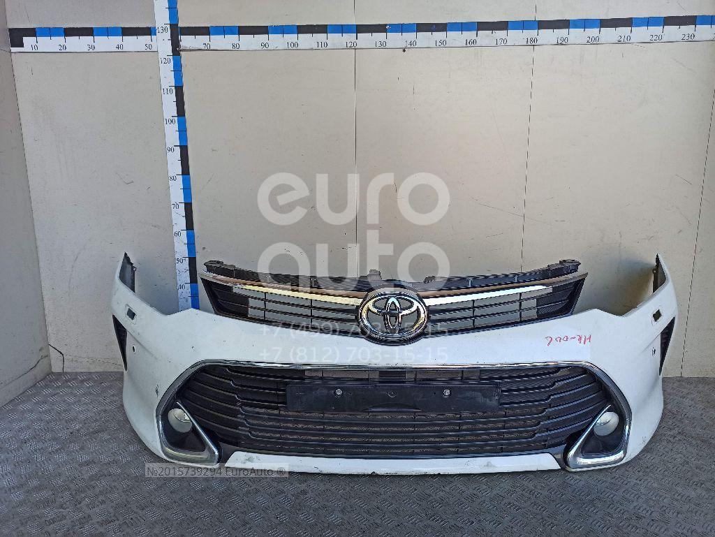 Бампер передний Toyota Camry (XV50) 14-18 (Под омыватели фар/ Под ПТФ/ Под сонары(парктроники))