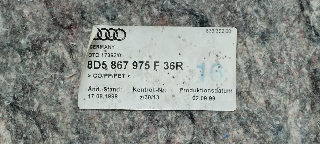 Обшивка крышки багажника для  Audi 80/90 [B4] 1991-1995