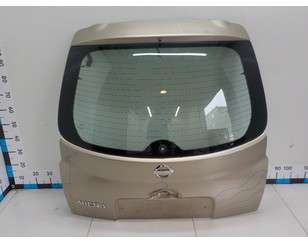 Дверь багажника со стеклом для Nissan Micra (K12E) 2002-2010 с разбора состояние удовлетворительное