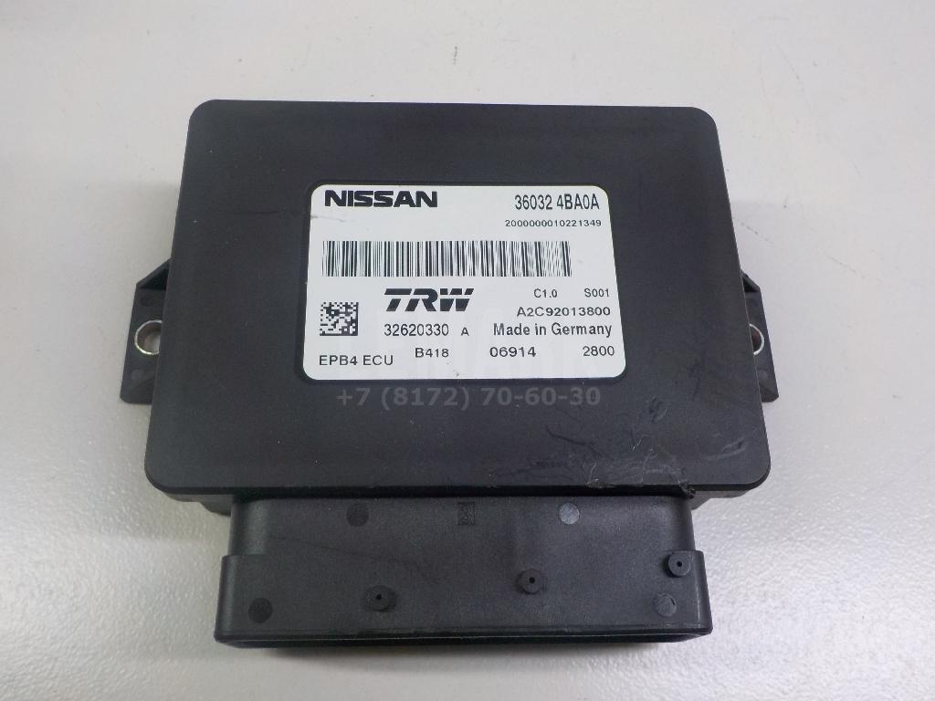 Блок управления парковочным тормозом 360324BA0A Nissan