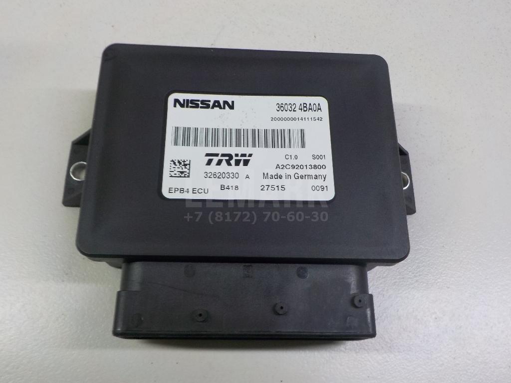 Блок управления парковочным тормозом 360324BA0A Nissan