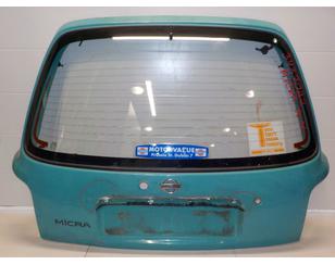 Дверь багажника со стеклом для Nissan Micra (K11E) 1992-2002 с разбора состояние удовлетворительное