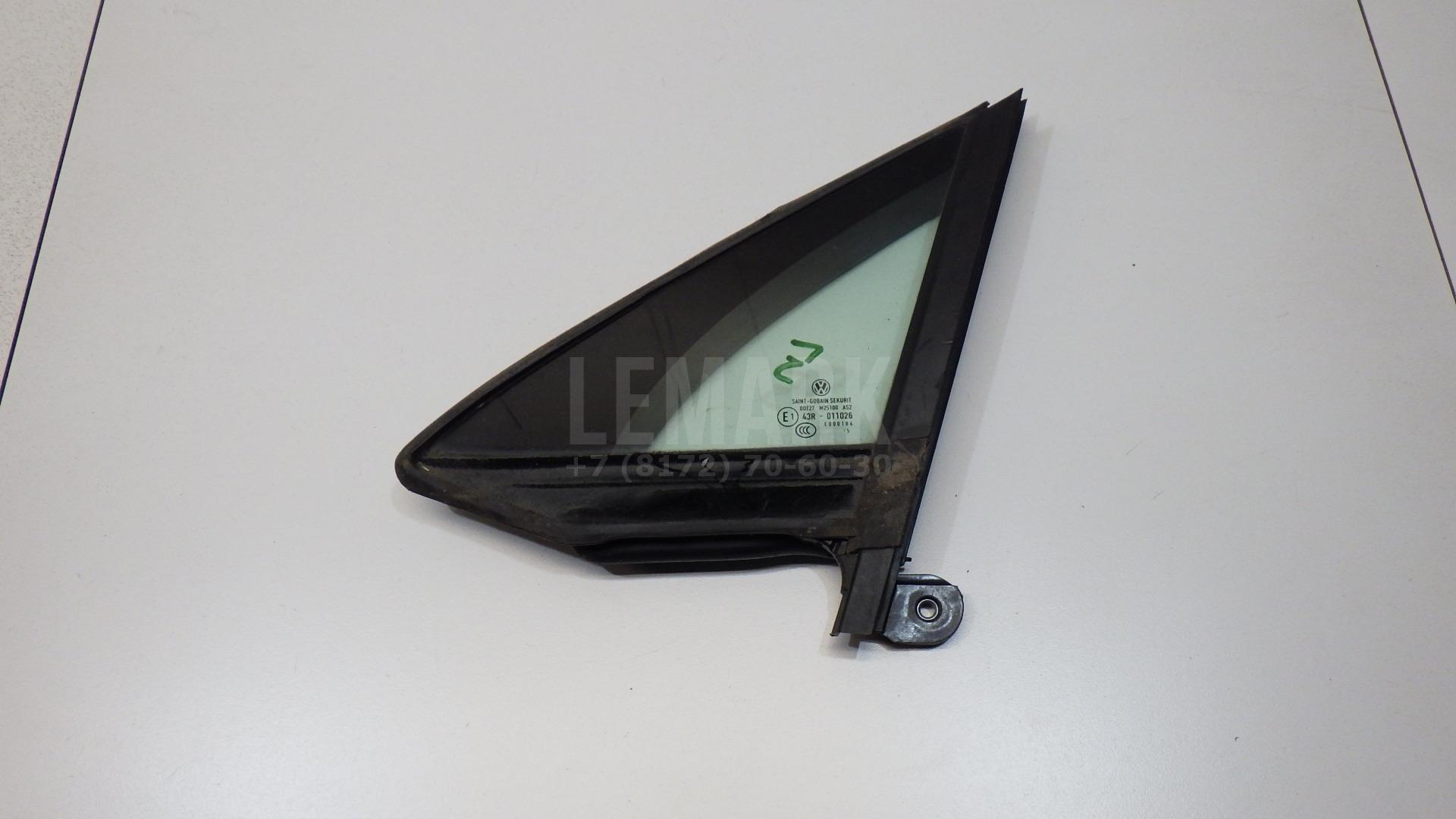 Стекло двери передней левой (форточка) 3G0845113F VAG