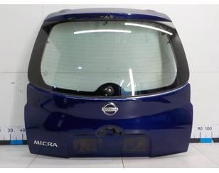 Дверь багажника со стеклом для Nissan Micra (K12E) 2002-2010 с разборки состояние хорошее