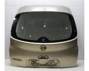 Дверь багажника со стеклом для Nissan Micra (K12E) 2002-2010 с разбора состояние хорошее