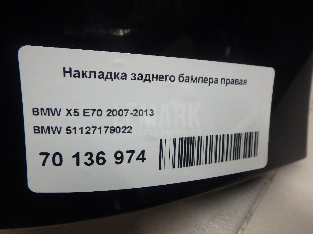 Накладка заднего бампера правая