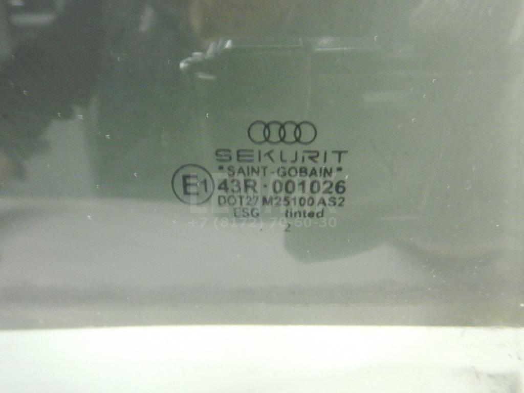 Стекло двери задней правой для  Audi A5/S5 [8T] Coupe/Sportback 2007-2016