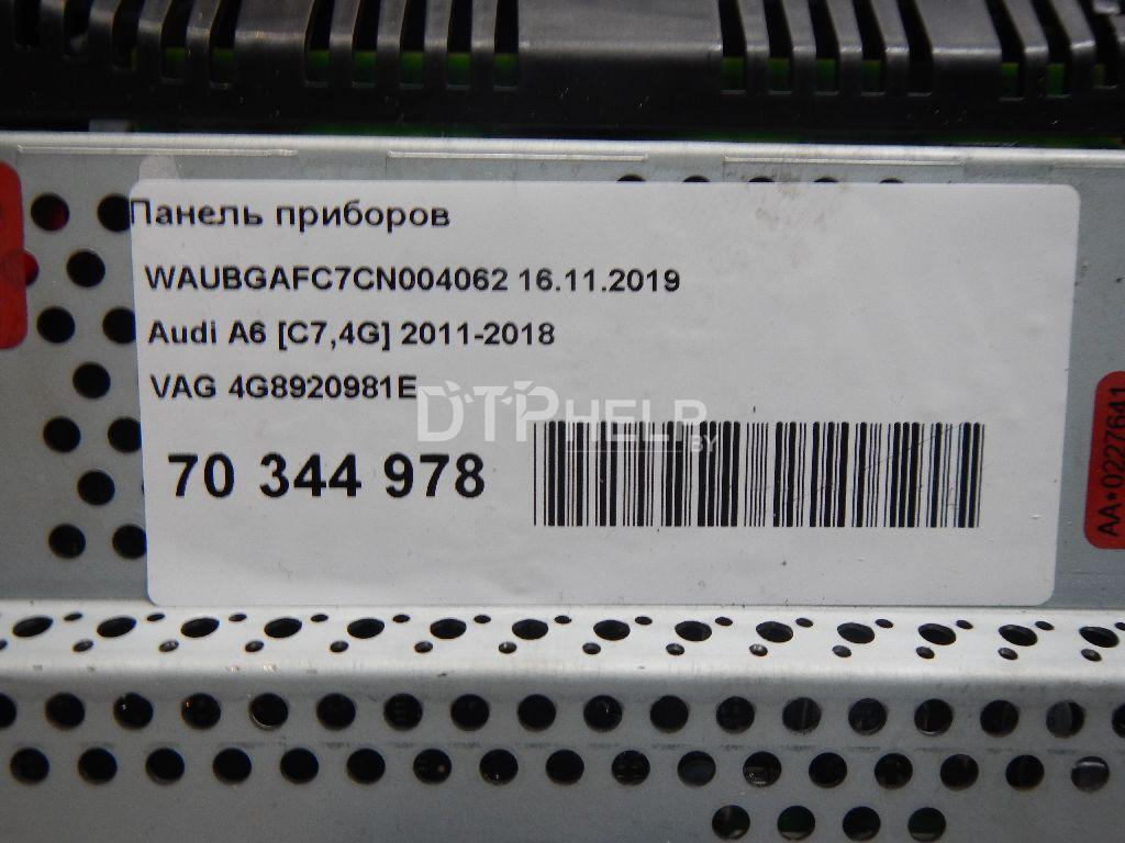 Фото Панель приборов для Audi A6 [C7,4G]  2012