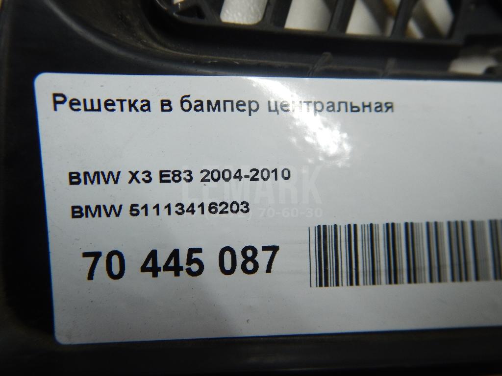 Решетка в бампер центральная