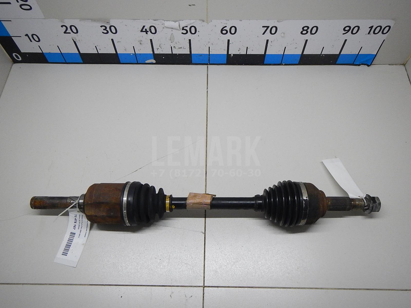 Полуось передняя левая 39101JG34C Nissan