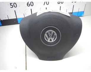 Крышка подушки безопасности (в рулевое колесо) для VW Golf VI 2009-2013 б/у состояние отличное