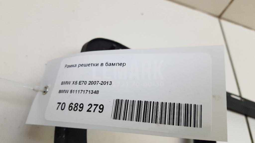 Рамка решетки в бампер для  BMW X2 F39 2018-2023