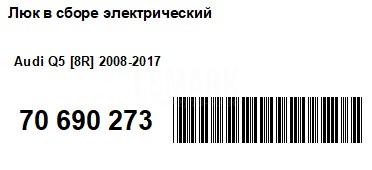 Люк в сборе электрический для  Astra HD 8 2005-2011