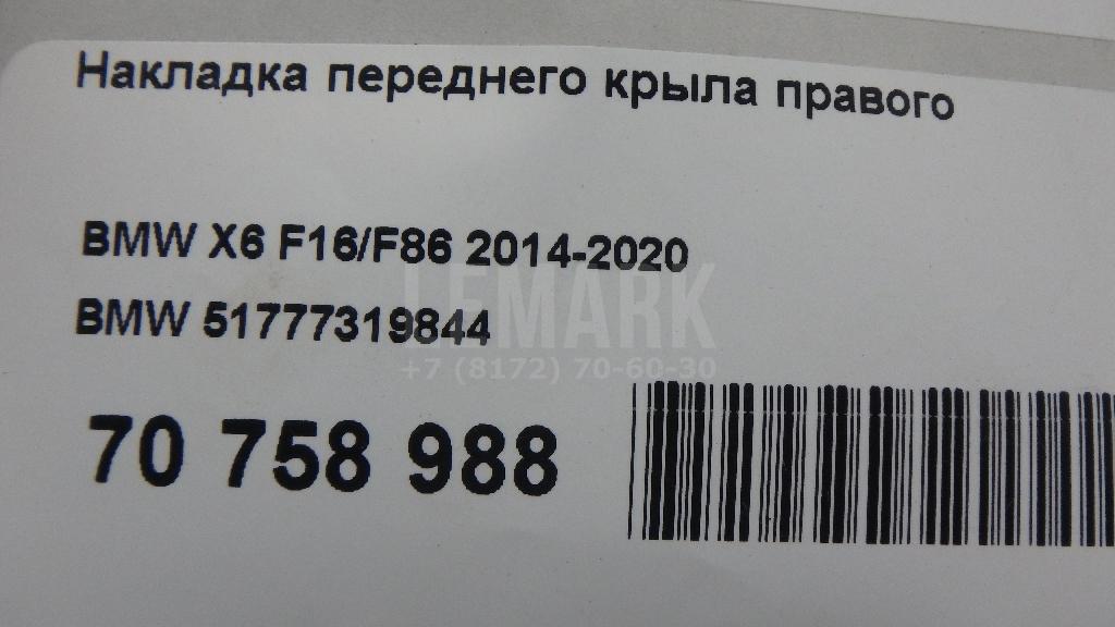 Накладка переднего крыла правого