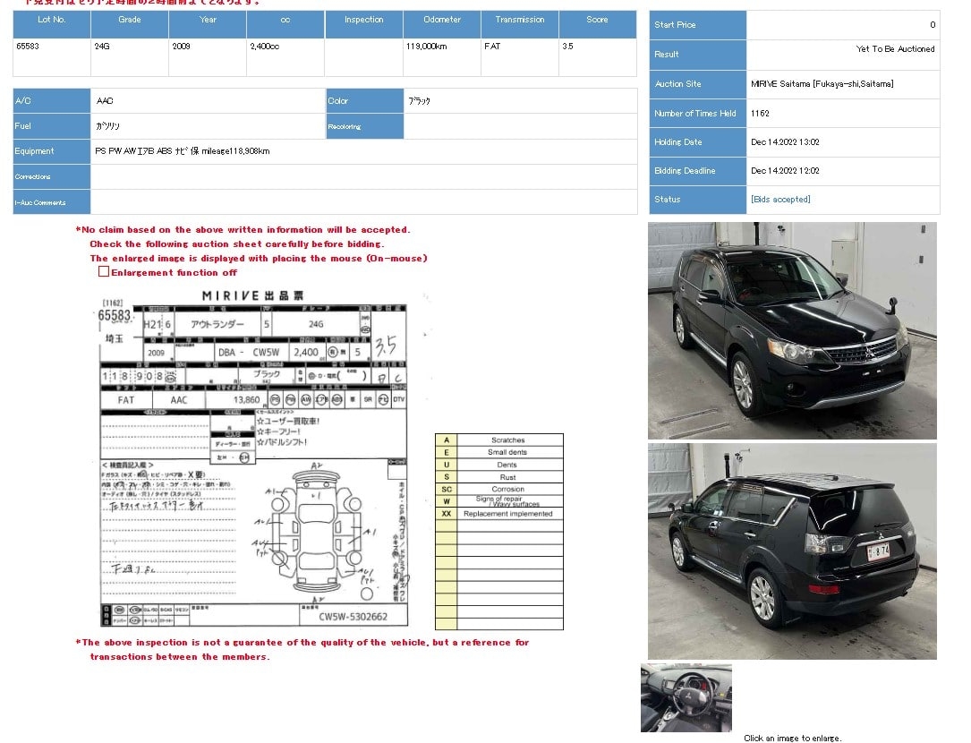 Mitsubishi Outlander XL (CW) 2006-2012 в разборке | ЕвроАвто