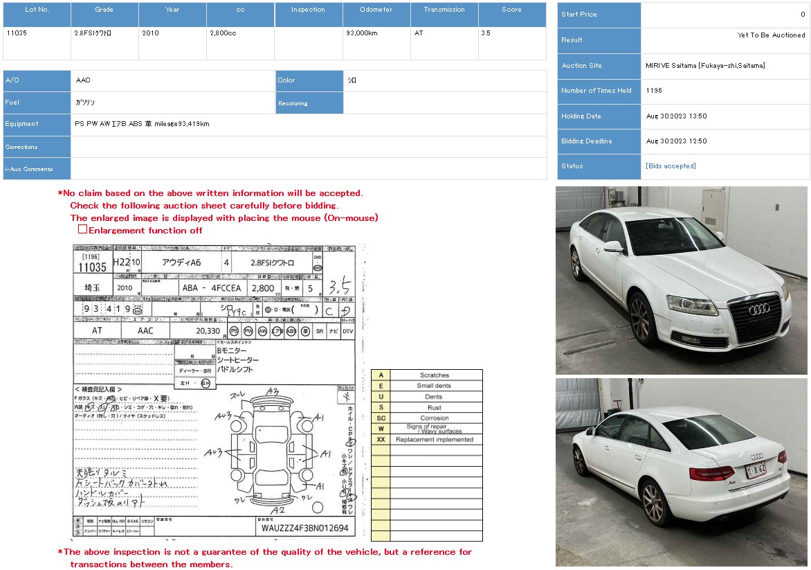 Audi A6 (C6/4F) 2004-2011