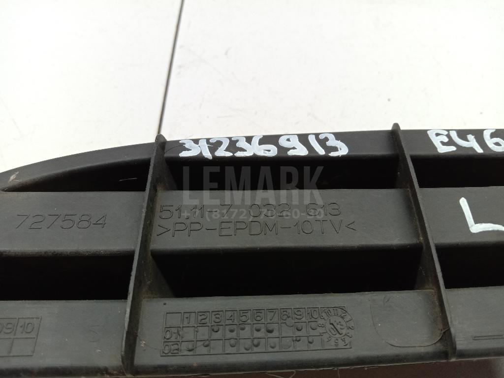 Решетка в бампер левая